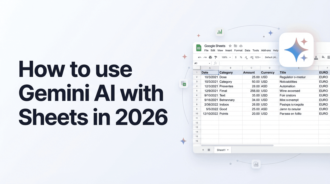 How to Use Gemini in Google Sheets: Complete Guide to AI Features