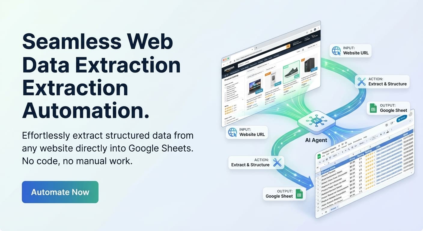 How to Scrape a Website Into Google Sheets (No Code Required)